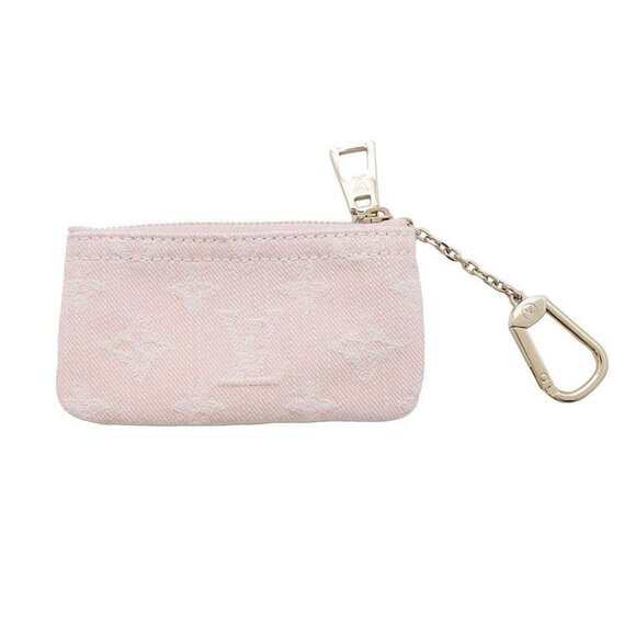 LOUIS VUITTON Pochette Cles Monogram Denim Washed Pink - Picture 2 of 4
